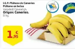 Alcampo I.G.P. Plátano de Canarias Plátano en bolsa oferta