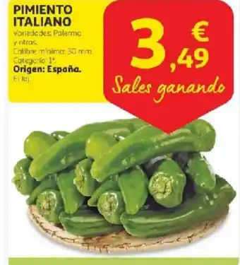 Alcampo Pimiento italiano oferta