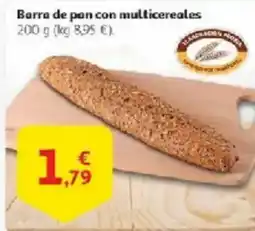 Alcampo Barra de pan con multicereales oferta