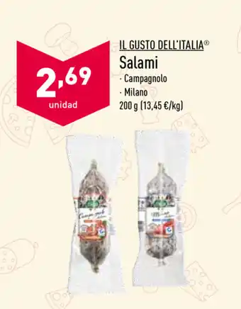 ALDI IL Gusto Dell'Italia Salami 200g oferta