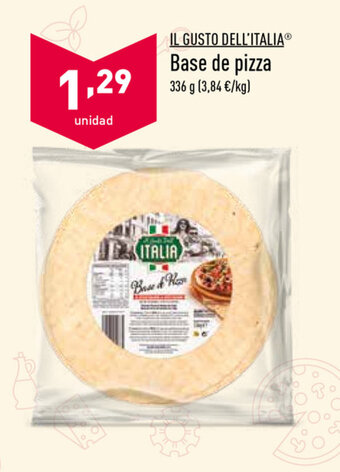 ALDI IL Gusto Dell'Italia Base de pizza 336g oferta