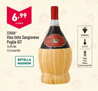 ALDI Strada Vino tinto Sangiovese Puglia IGT 1,5L oferta