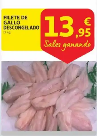 Alcampo Filete de gallo descongelado oferta