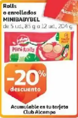 Alcampo MINIBABYBEL Rolls o enrollados oferta