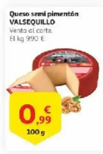 Alcampo VALSEQUILLO Queso semi pimentón oferta