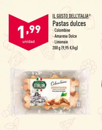 ALDI IL Gusto Dell'Italia Pastas dulces 200g oferta