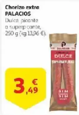 Alcampo PALACIOS Chorizo extra oferta