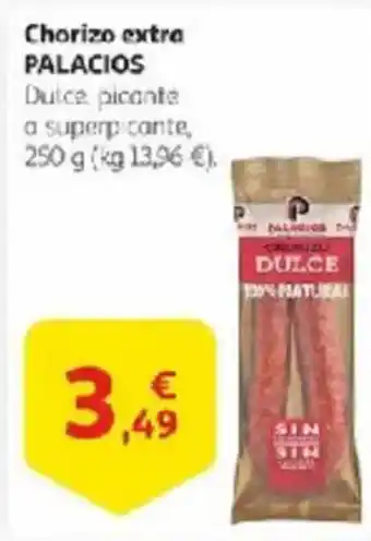 Alcampo PALACIOS Chorizo extra oferta