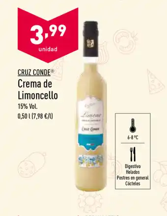 ALDI Cruz Conde Crema de Limoncello 0,50 L oferta