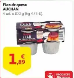 Alcampo AUCHAN Flan de queso oferta