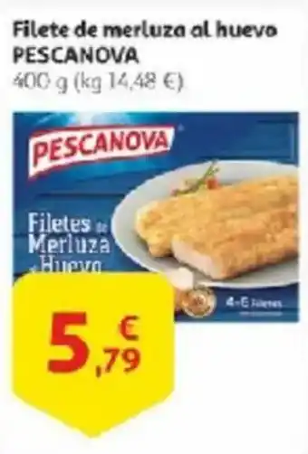 Alcampo PESCANOVA Filete de merluza al huevo oferta