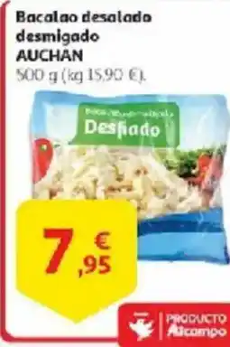 Alcampo AUCHAN Bacalao desalado desmigado oferta