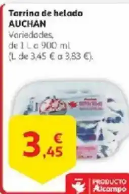 Alcampo AUCHAN Tarrina de helado oferta