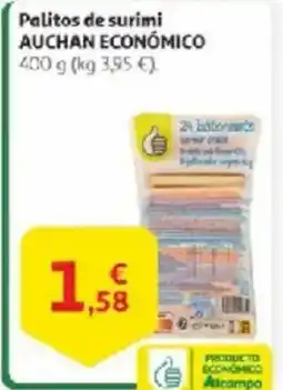 Alcampo AUCHAN ECONÓMICO Palitos de surimi oferta