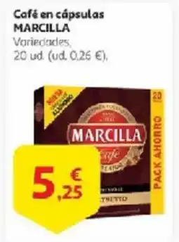 Alcampo MARCILLA Café en cápsulas oferta