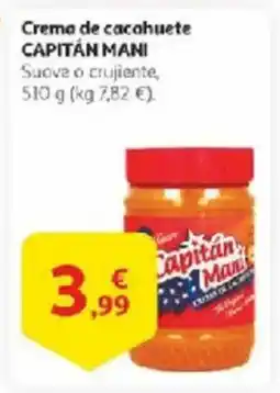 Alcampo CAPITÁN MANI Crema de cacahuete oferta