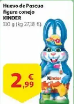 Alcampo KINDER Huevo de Pascua figura conejo oferta