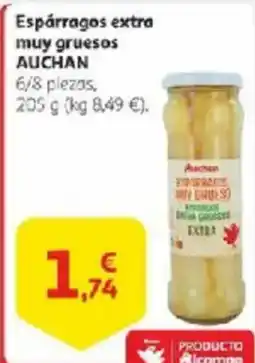 Alcampo AUCHAN Espárragos extra muy gruesos oferta