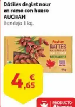 Alcampo AUCHAN Dátiles deglet nour en rama con hueso oferta