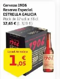 Alcampo ESTRELLA GALICIA  Cerveza 1906 Reserva Especial oferta