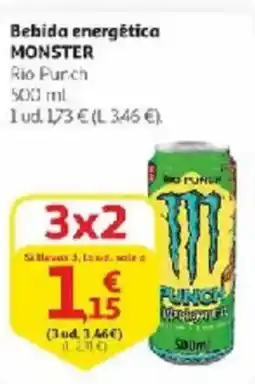 Alcampo MONSTER Bebida energética oferta