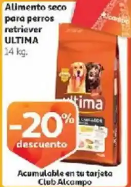 Alcampo ULTIMA Alimento seco para perros retriever oferta