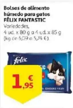 Alcampo FÉLIX FANTASTIC Bolsas de alimento húmedo para gatos oferta