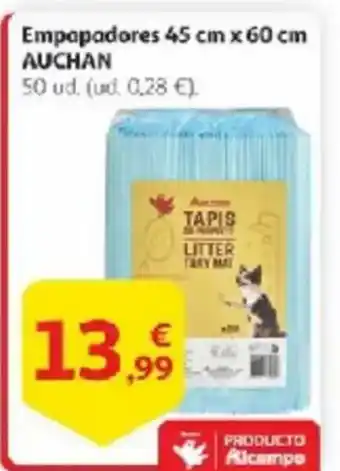 Alcampo AUCHAN Empapadores 45 cm x 60 cm oferta