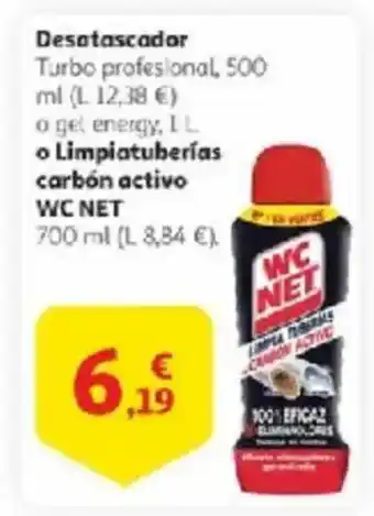 Alcampo WC NET Desatascador o Limpiatuberías carbón activo oferta