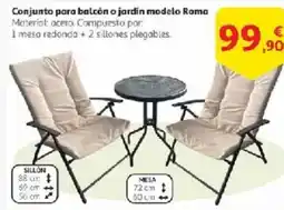 Alcampo Conjunto para balcón o jardín modelo Roma oferta