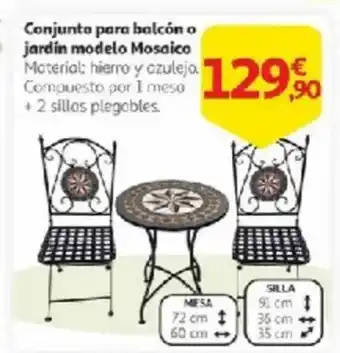 Alcampo Conjunto para balcón o jardin modelo Mosaico oferta