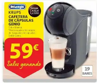 Alcampo KRUPS Cafetera de cápsulas genio oferta