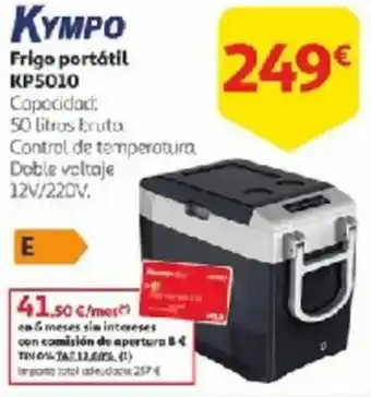 Alcampo KYMPO Frigo portátil KP5010 oferta