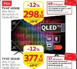 Alcampo TCL TV 43" 43C61B oferta