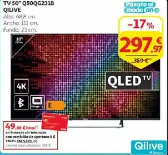 Alcampo QILIVE TV 50" Q50QG231B oferta