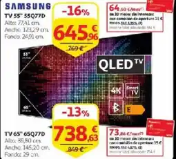 Alcampo SAMSUNG TV 55" 55Q77D oferta