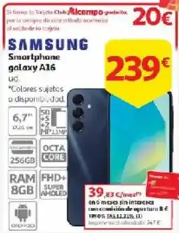 Alcampo SAMSUNG Smartphone galaxy A16 oferta