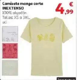 Alcampo INEXTENSO Camiseta manga corta oferta