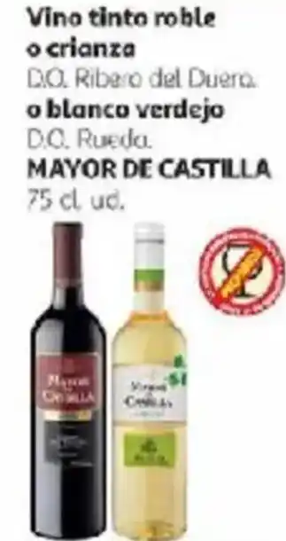 Alcampo MAYOR DE CASTILLA Vino tinto roble o crianza o blanco verdejo oferta