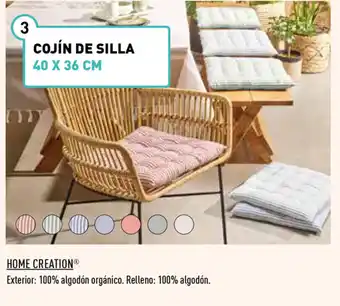 ALDI Home Creation Cojín De Silla 40 x 36cm oferta
