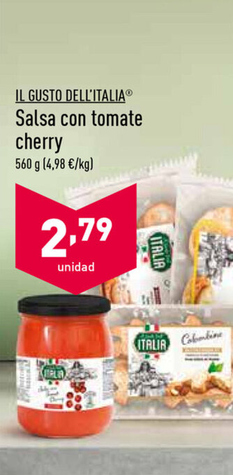 ALDI IL Gusto Dell'Italia Salsa con tomate cherry 560g oferta