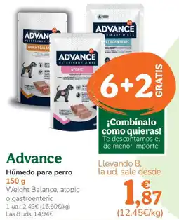 TiendAnimal ADVANCE Húmedo para perro oferta