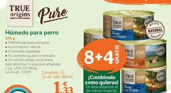 TiendAnimal TRUE ORIGINS Húmedo para perro oferta