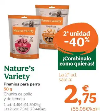 TiendAnimal NATURE'S VARIETY Premios para perro oferta