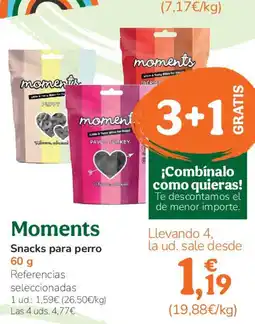 TiendAnimal MOMENTS Snacks para perro oferta