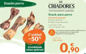 TiendAnimal CRIADORES Snack para perro oferta