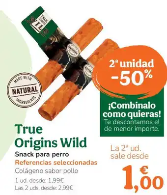 TiendAnimal TRUE ORIGINS WILD Snack para perro oferta