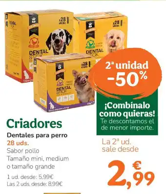 TiendAnimal CRIADORES Dentales para perro oferta