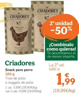 TiendAnimal CRIADORES Snack para perro oferta