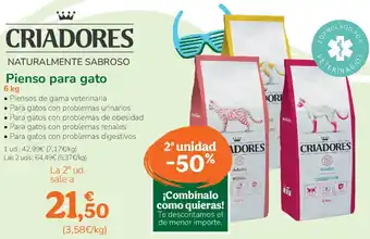 TiendAnimal CRIADORES Pienso para gato oferta